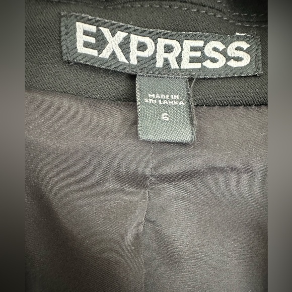 Express Editor One Button Black Business Blazer size 6 - Picture 8 of 11